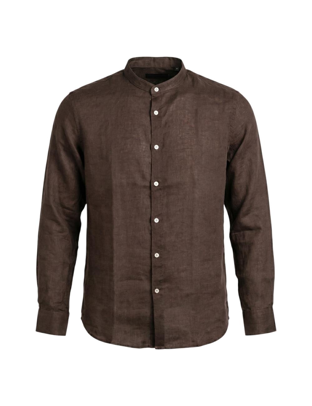Outfit camicia lino marrone...