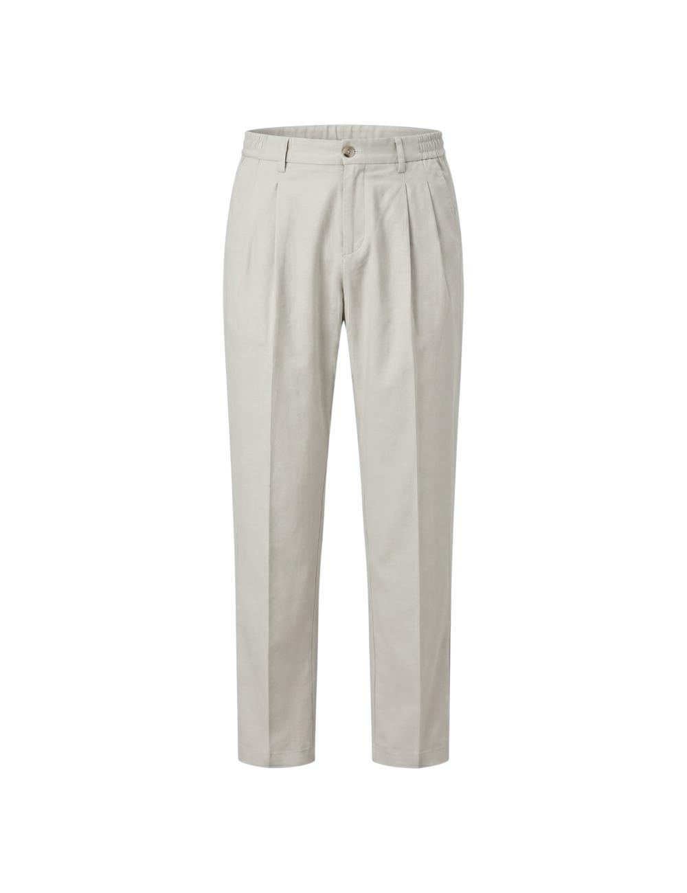 White linen trouser outfit