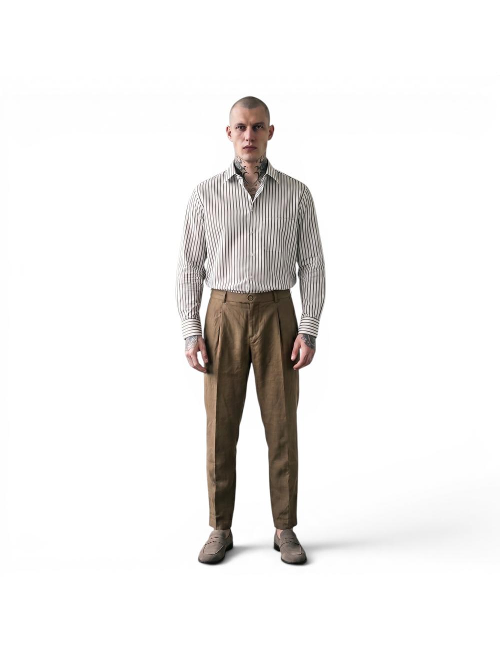 Outfit pantalone in lino...