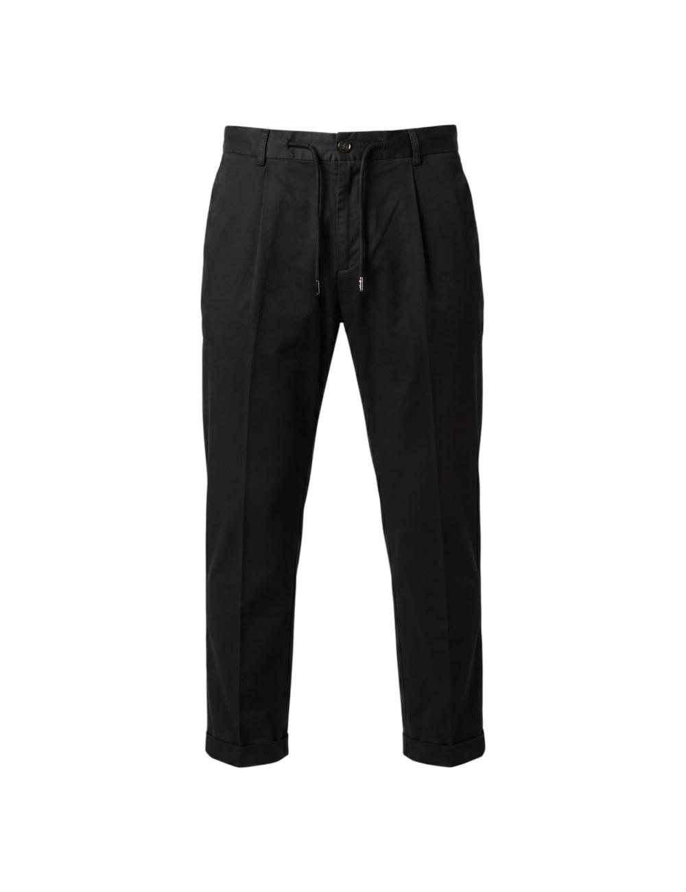 Black trousers outfit with...