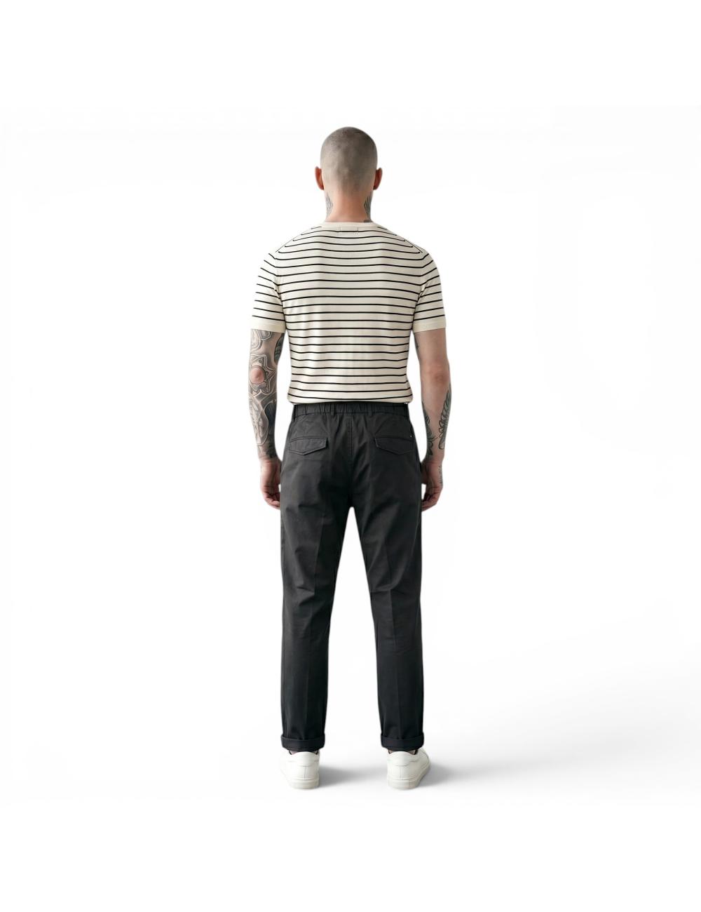 Black trousers outfit with...