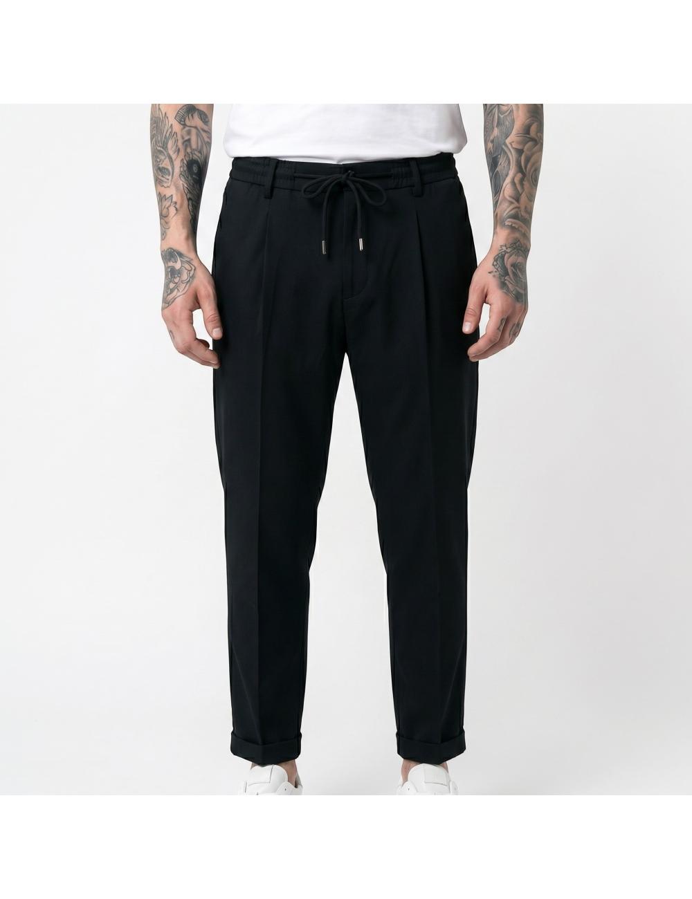 Light black trousers outfit