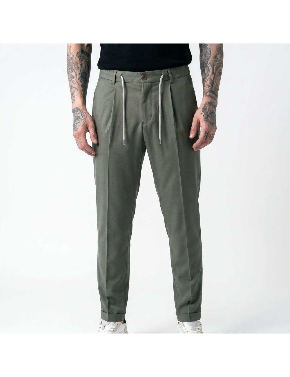 Light green trousers outfit