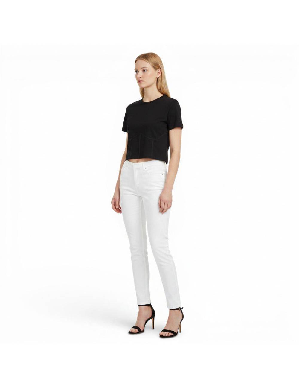 Pinko crop top nero