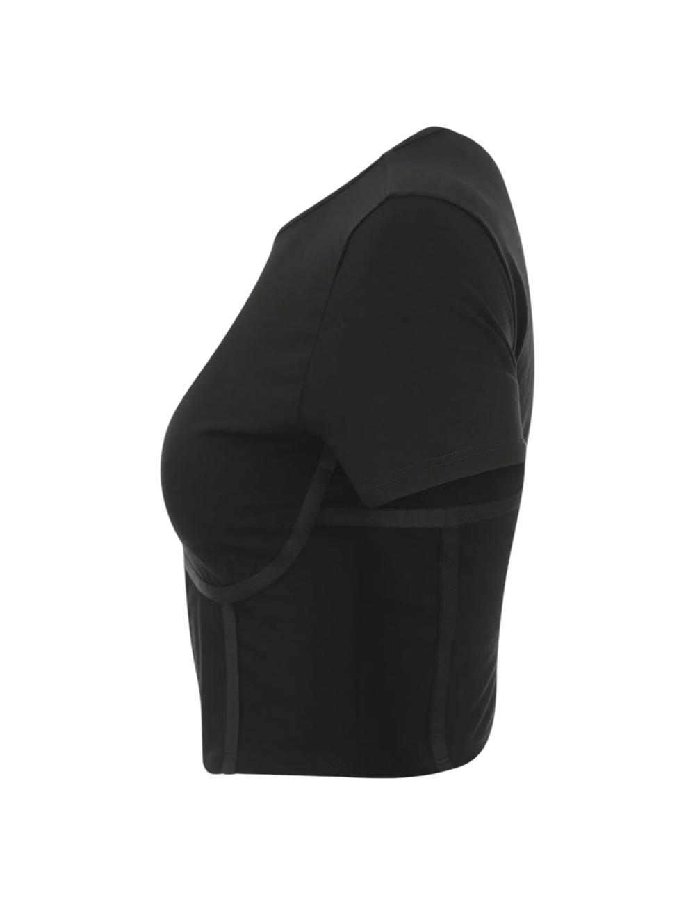 Pinko crop top nero