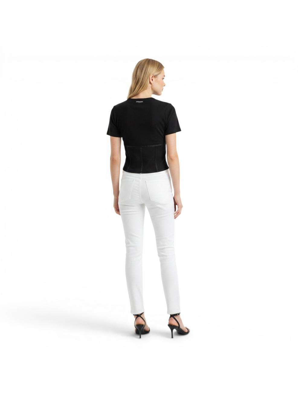 Pinko crop top nero