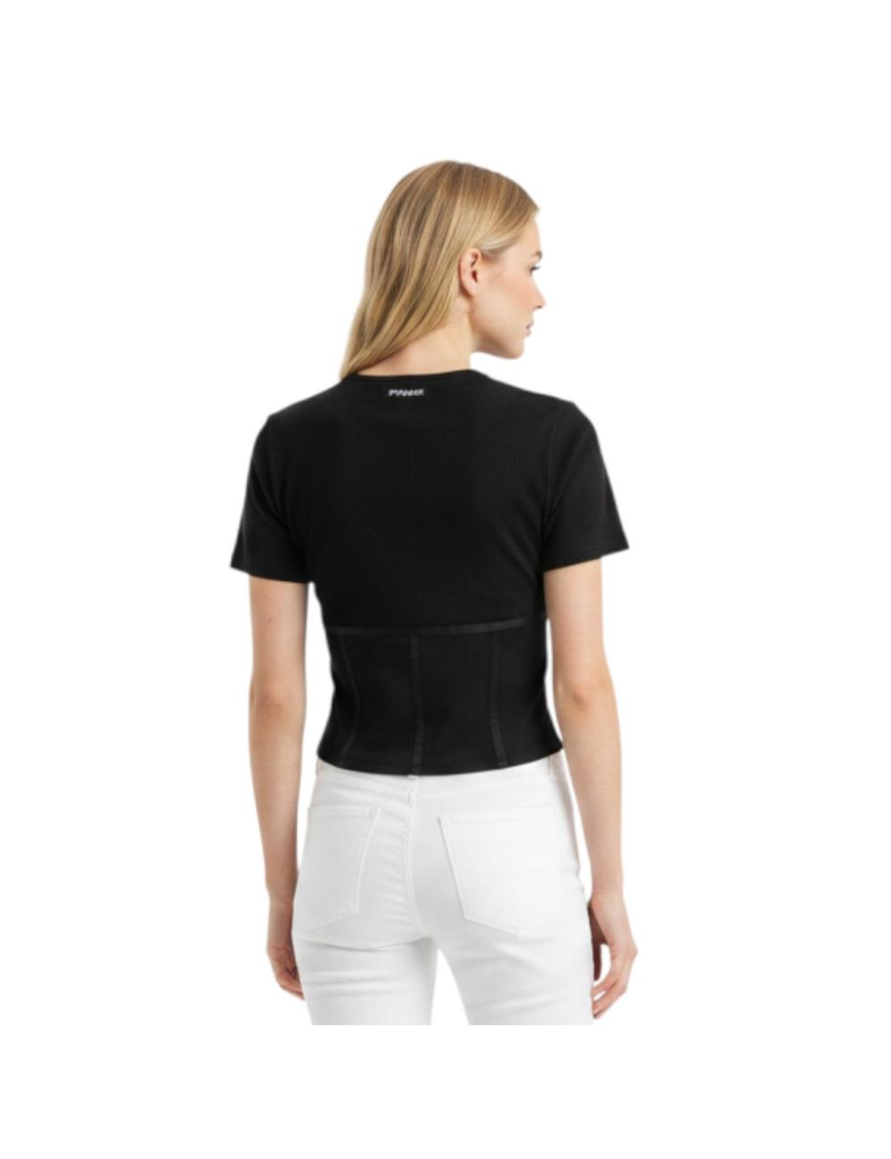 Pinko crop top nero