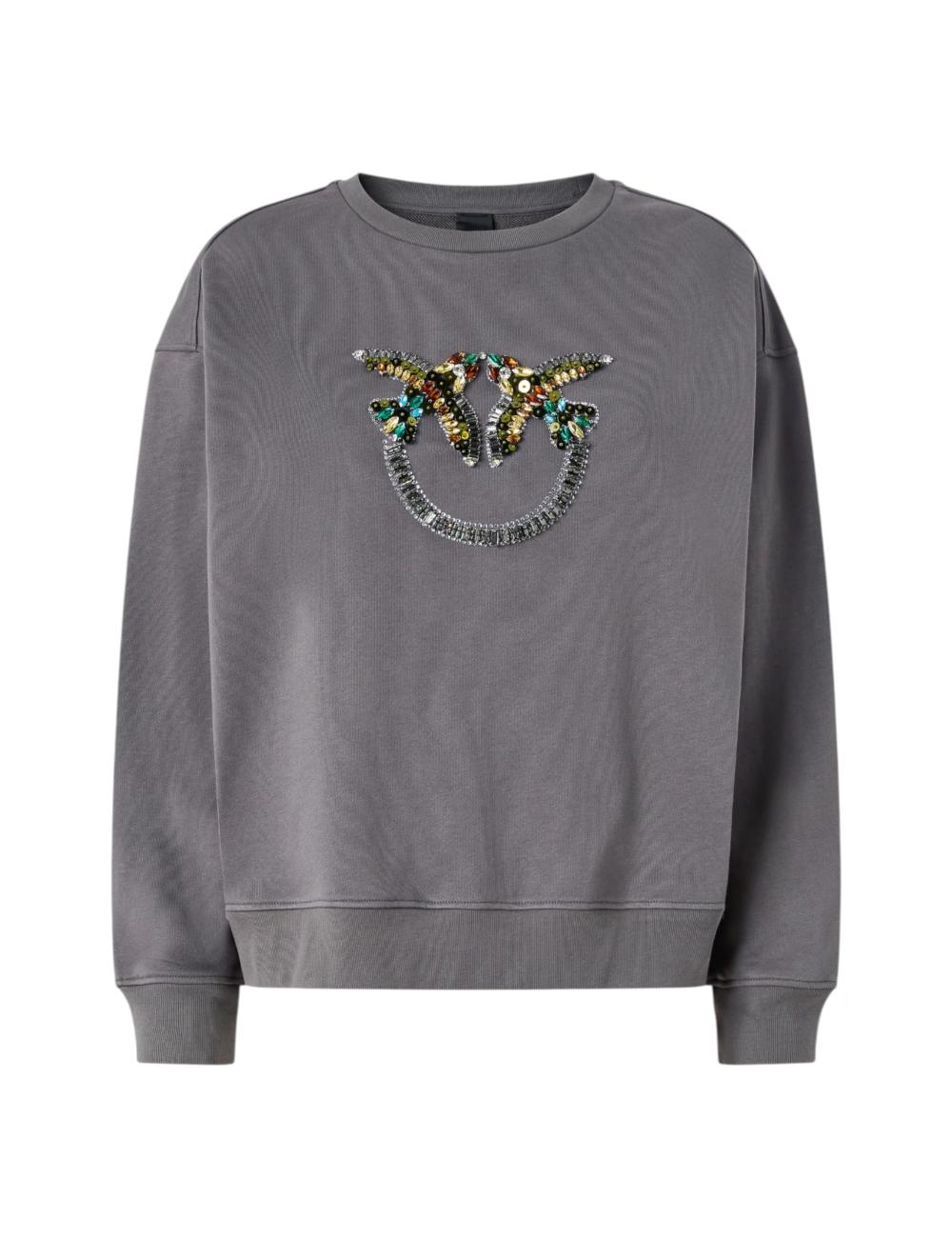 Pinko grey sweatshirt with...
