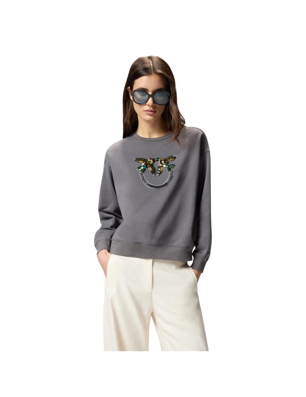 Pinko grey sweatshirt with...