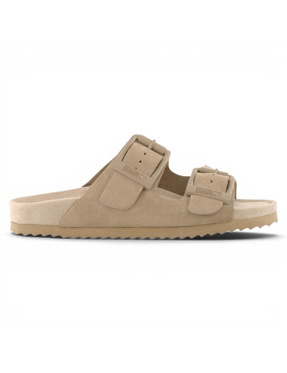 Colors of California Suede Slofi Sandals - Mud