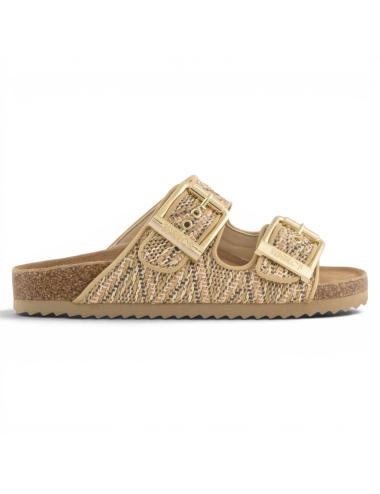 Colors of California Slofi sandals in synthetic raffia