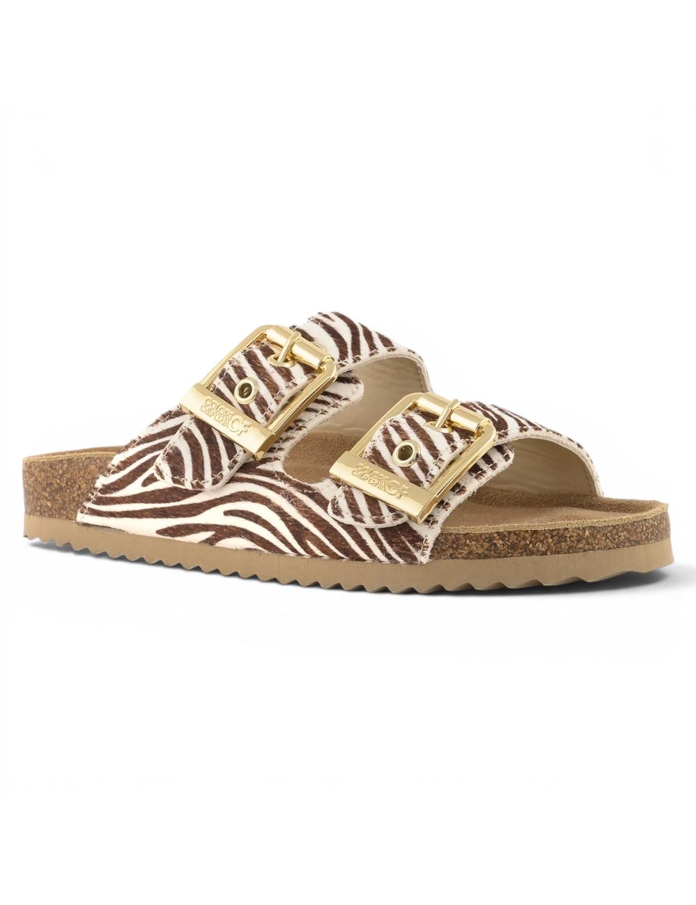 Colors of California Slofi zebra sandals