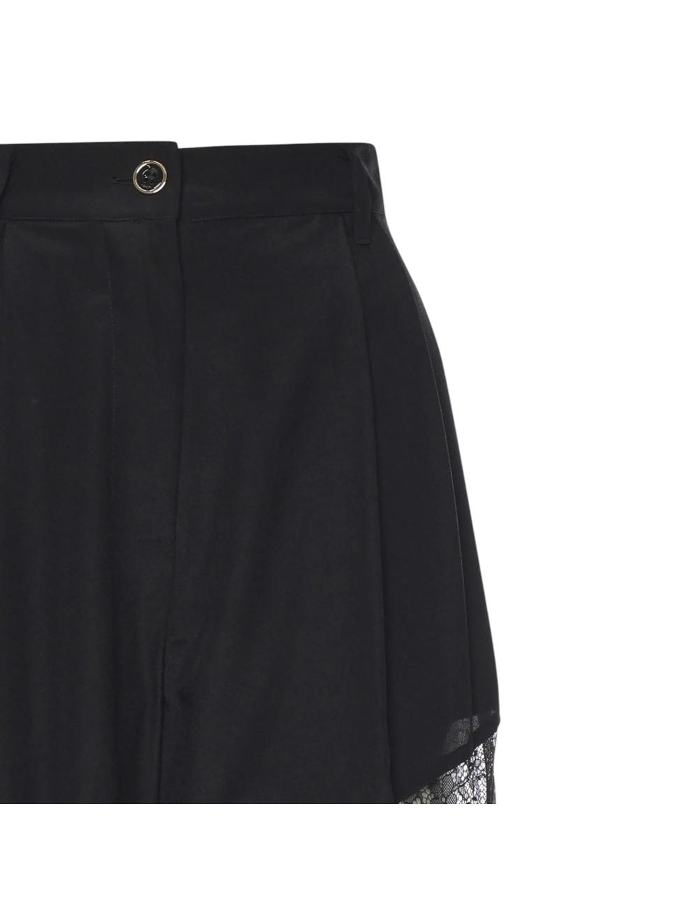Pinko pantalone con pizzo nero