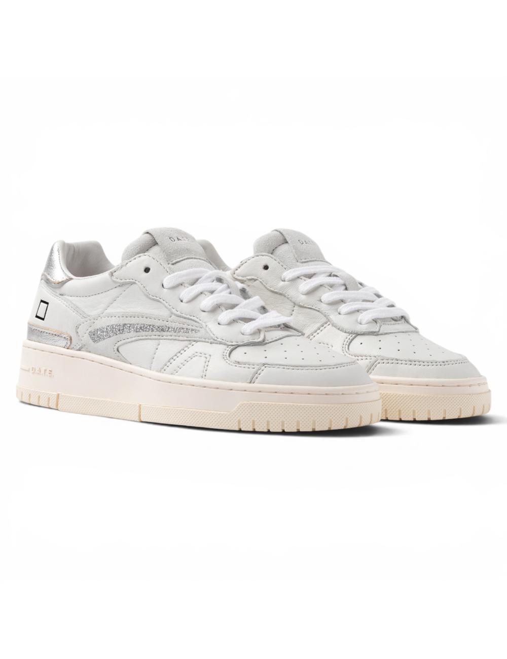 Date Torneo women's sneakers white silver
