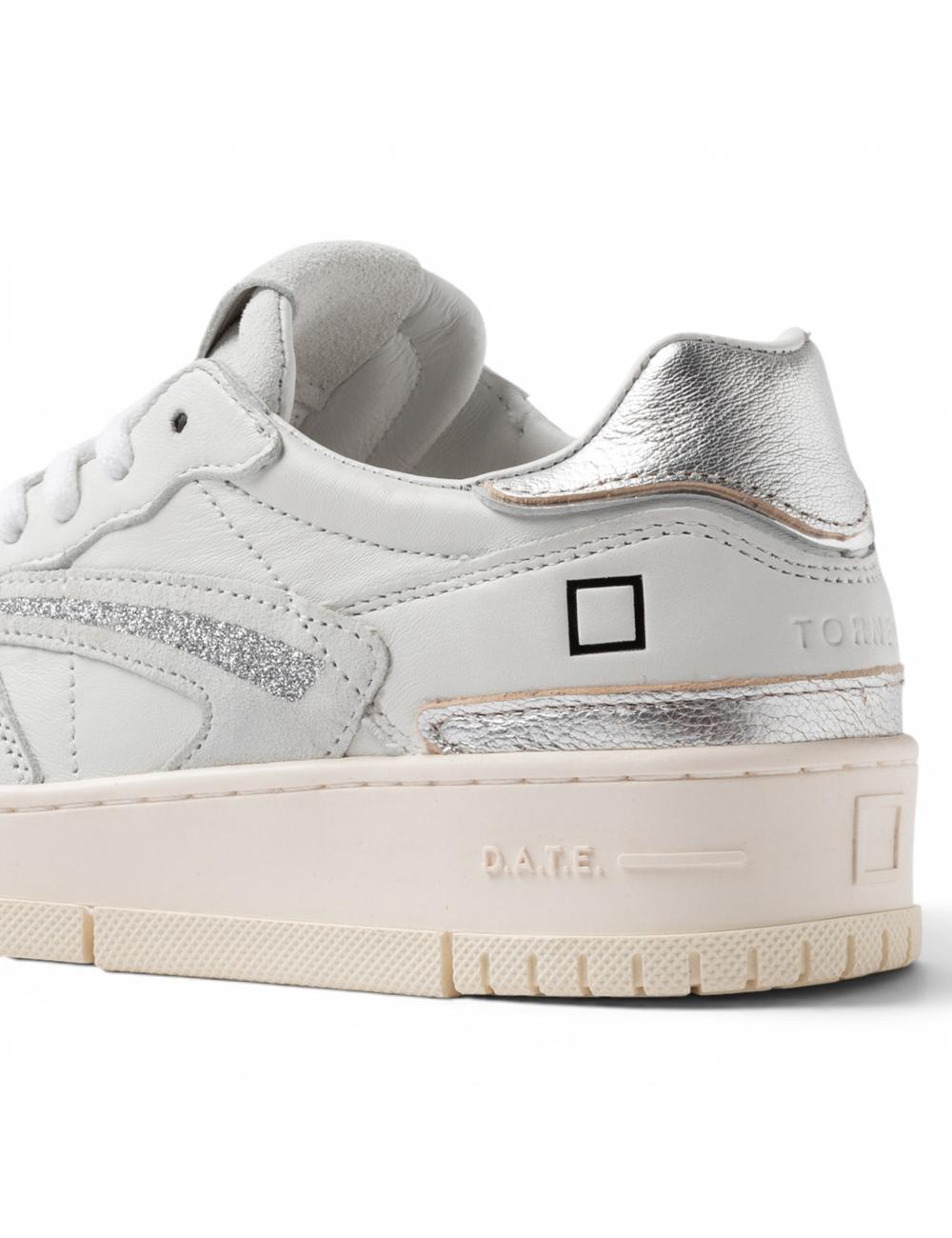 Date sneakers donna Torneo bianco argento