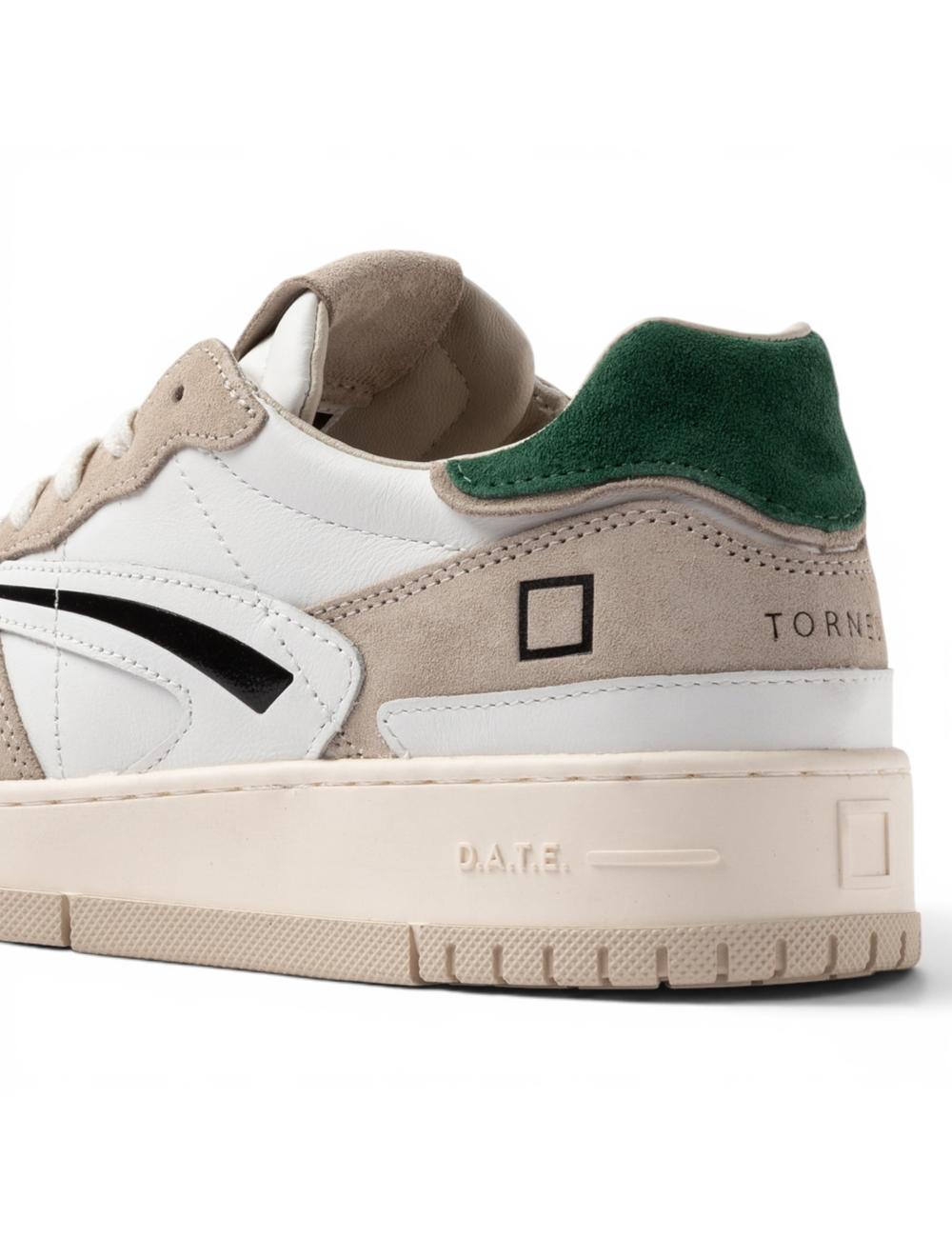 Date sneakers uomo Torneo bianco verde
