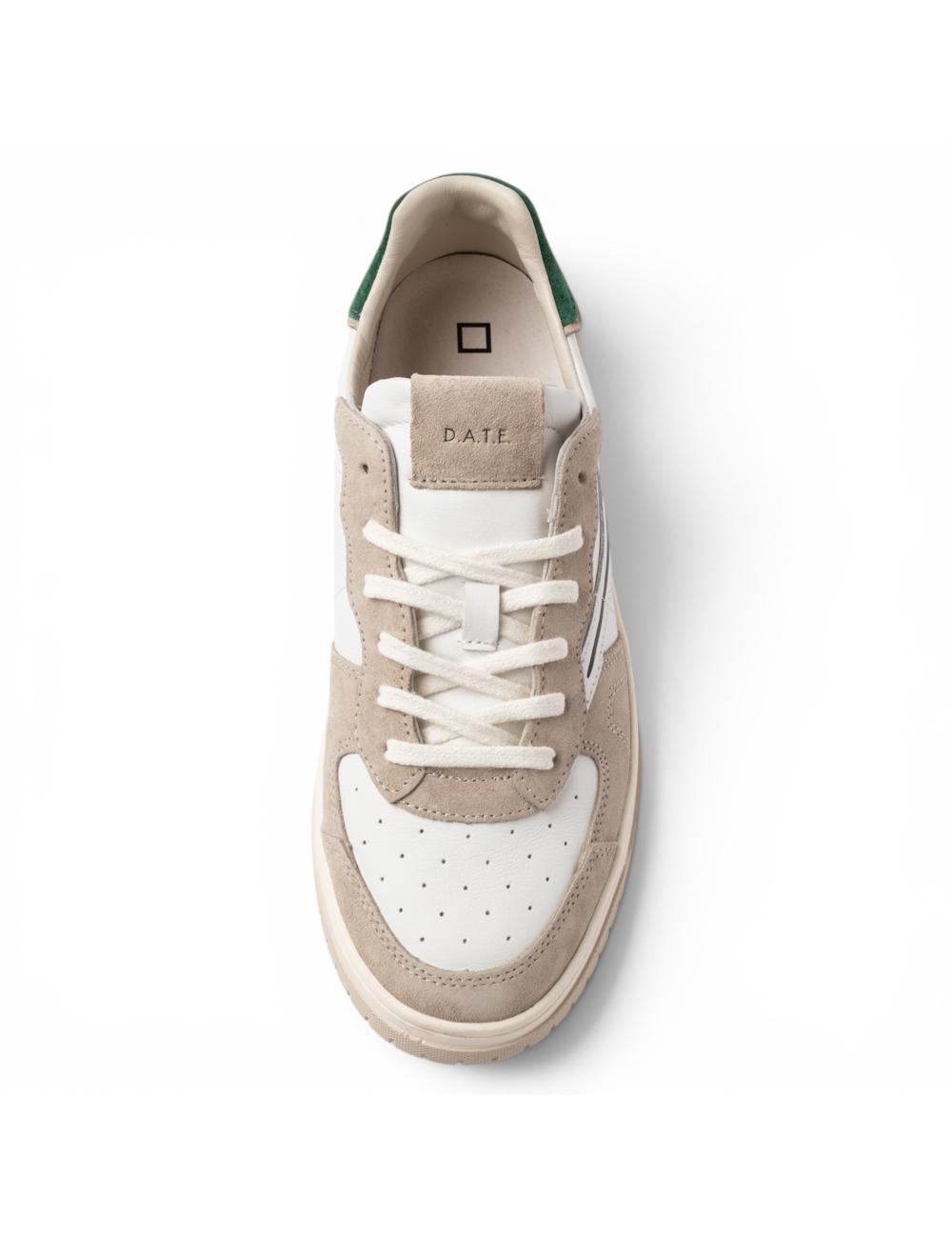 Date sneakers uomo Torneo bianco verde