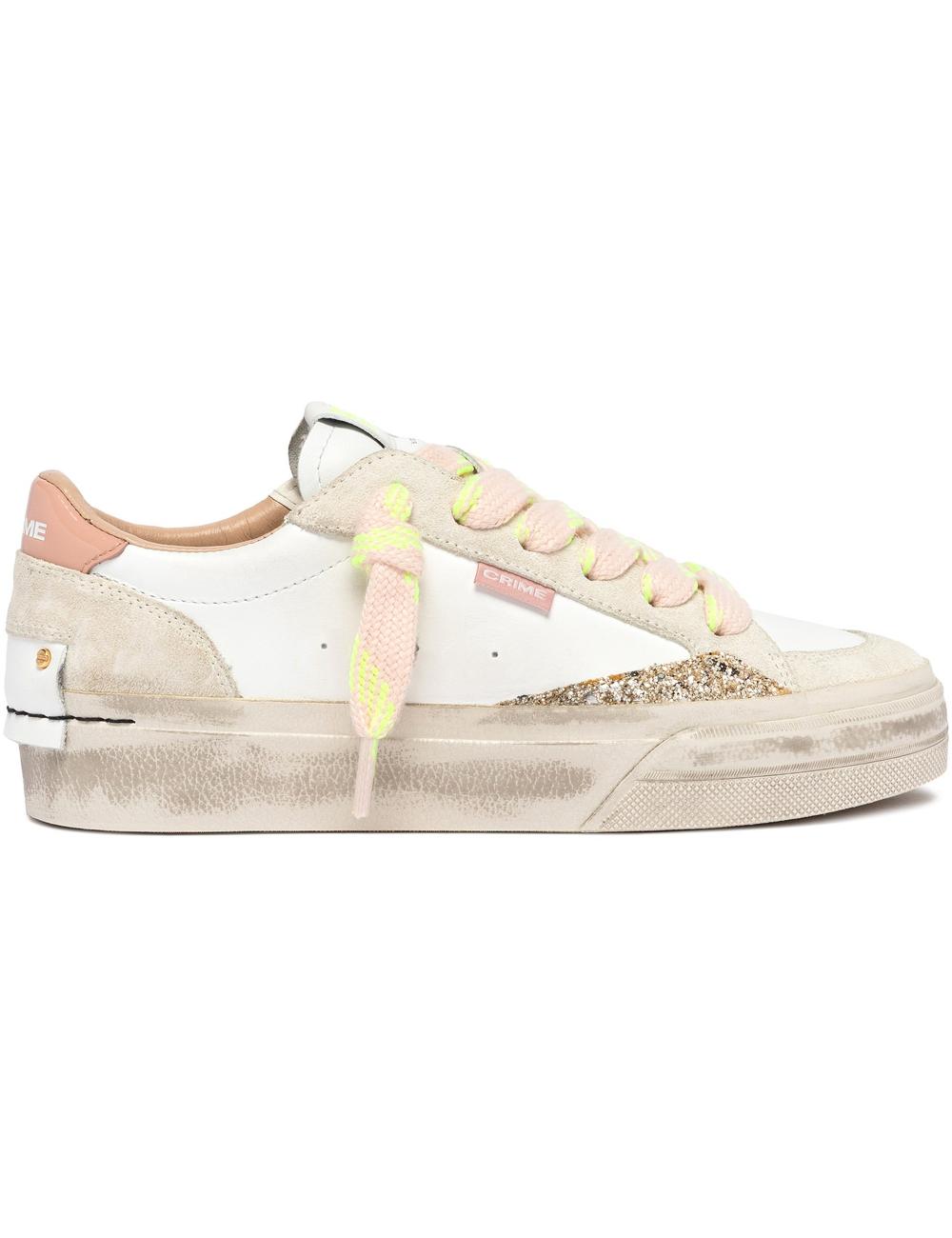 Crime London sneakers Soho white pink