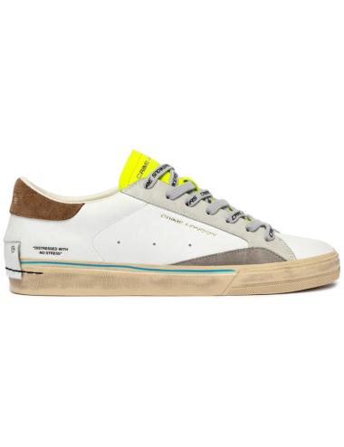 Crime London sneakers uomo Distressed fluo