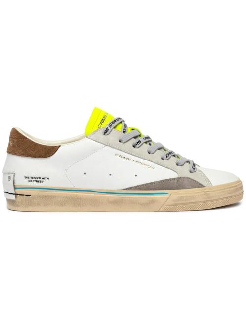 Crime London sneakers uomo Distressed fluo