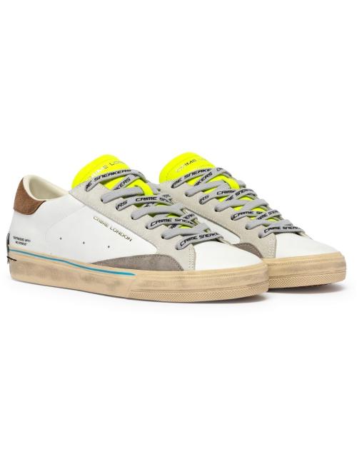 Crime London sneakers uomo Distressed fluo