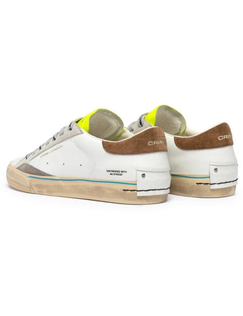 Crime London sneakers uomo Distressed fluo