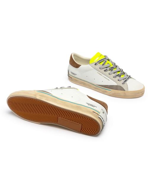 Crime London sneakers uomo Distressed fluo