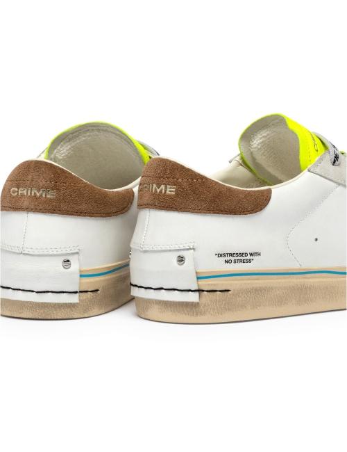 Crime London sneakers uomo Distressed fluo