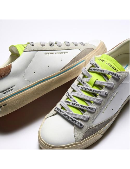 Crime London sneakers uomo Distressed fluo