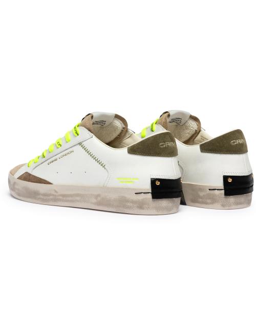Crime London sneakers uomo Distressed verde militare
