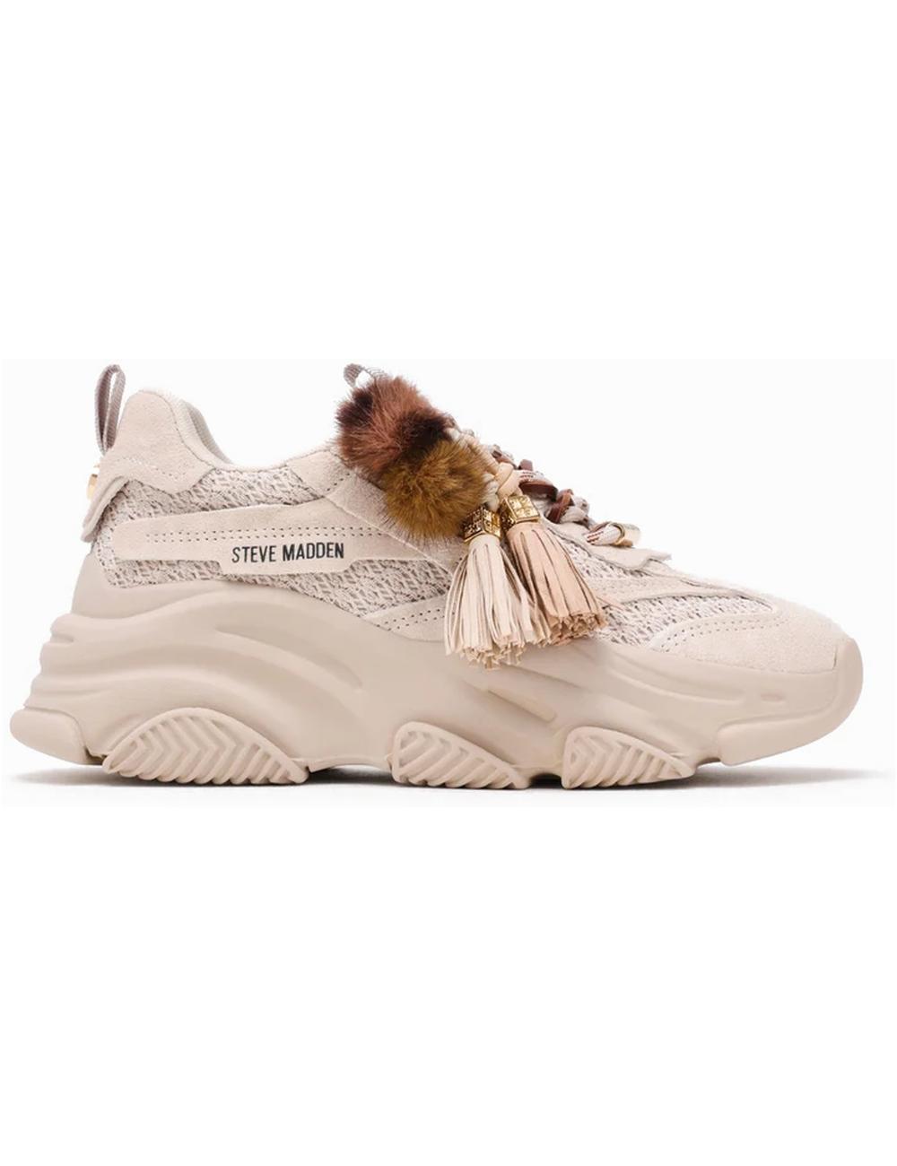 Steve Madden Possession-PP Sneaker Bone Suede