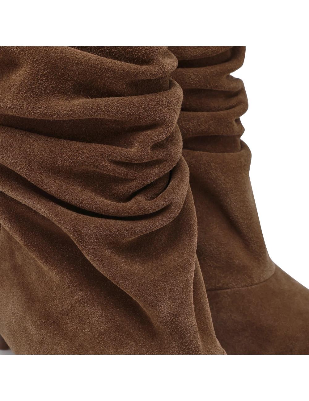 Steve Madden Flux Brown Suede Ankle Boots