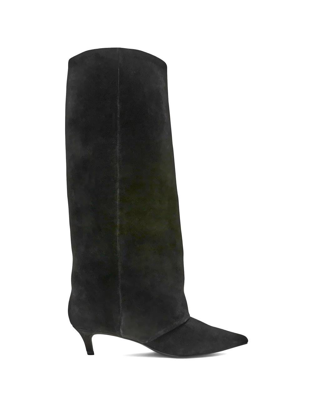 Steve Madden Luca Black Suede Boot