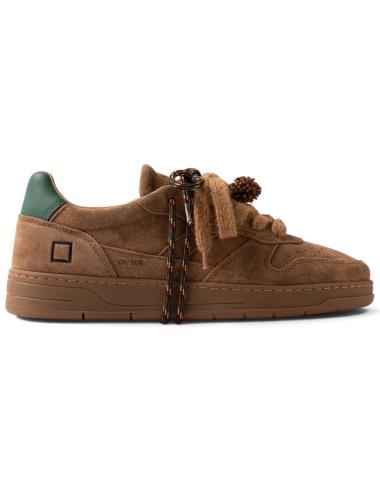 Date Court 2.0 Suede Cuoio low sneakers