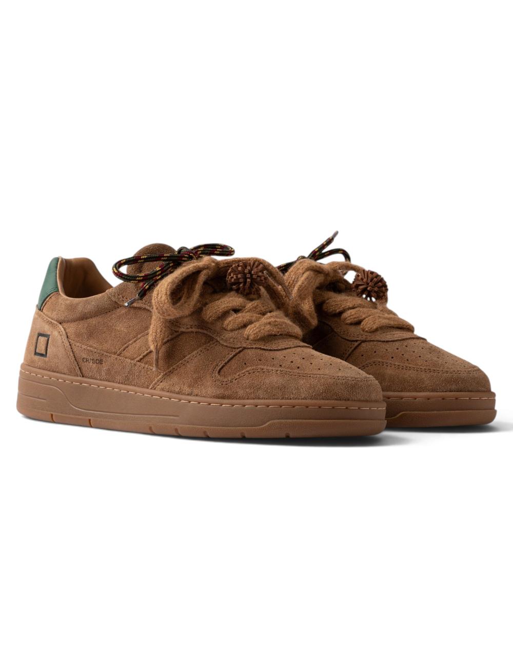 Date Court 2.0 Suede Cuoio low sneakers