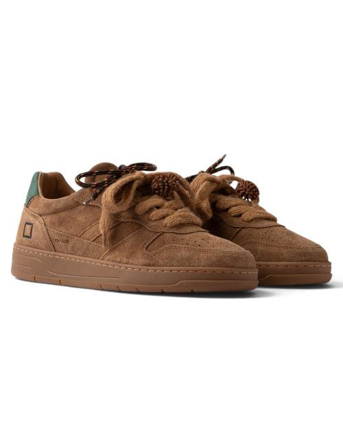 Date sneakers basse Court 2.0 Suede Cuoio