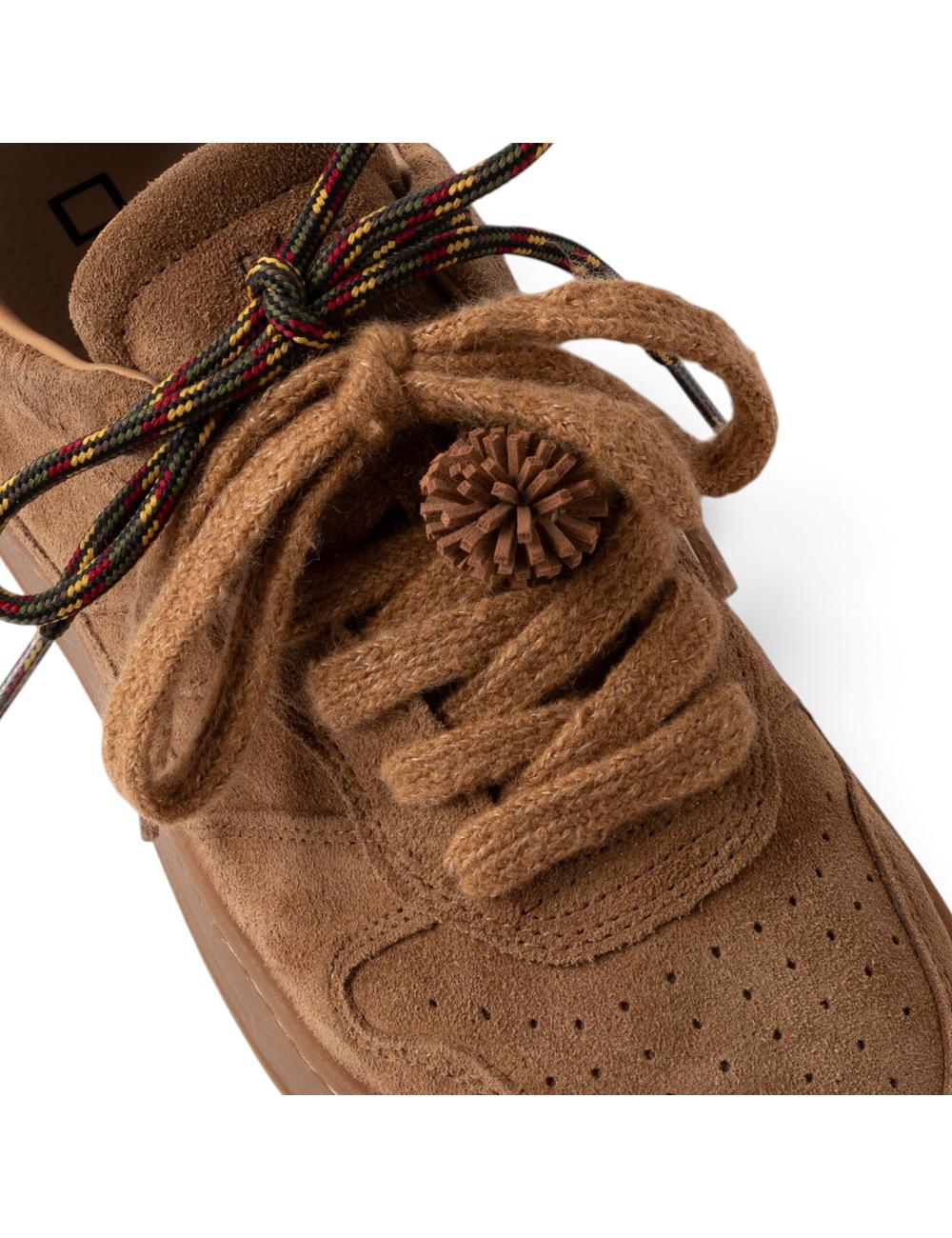 Date Court 2.0 Suede Cuoio low sneakers