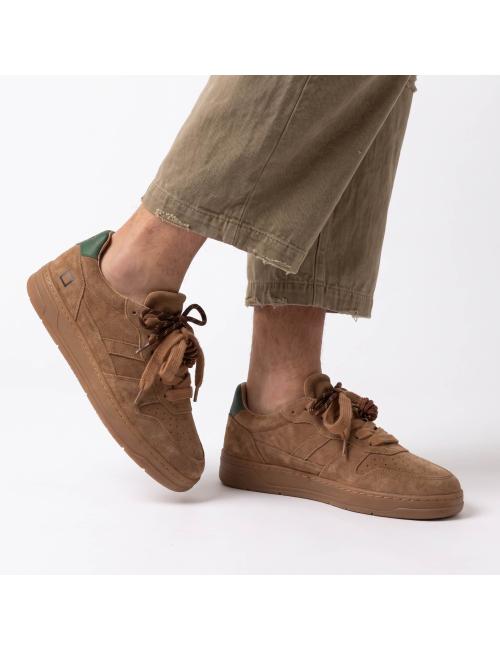 Date sneakers basse Court 2.0 Suede Cuoio
