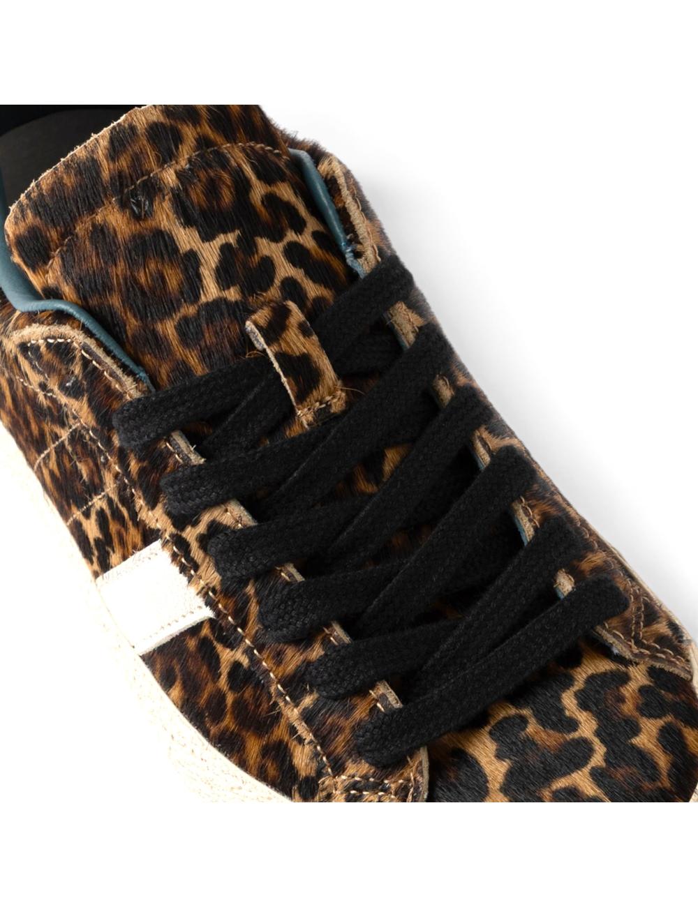 Date Women's Hill Low Pony Leopard Sneakers