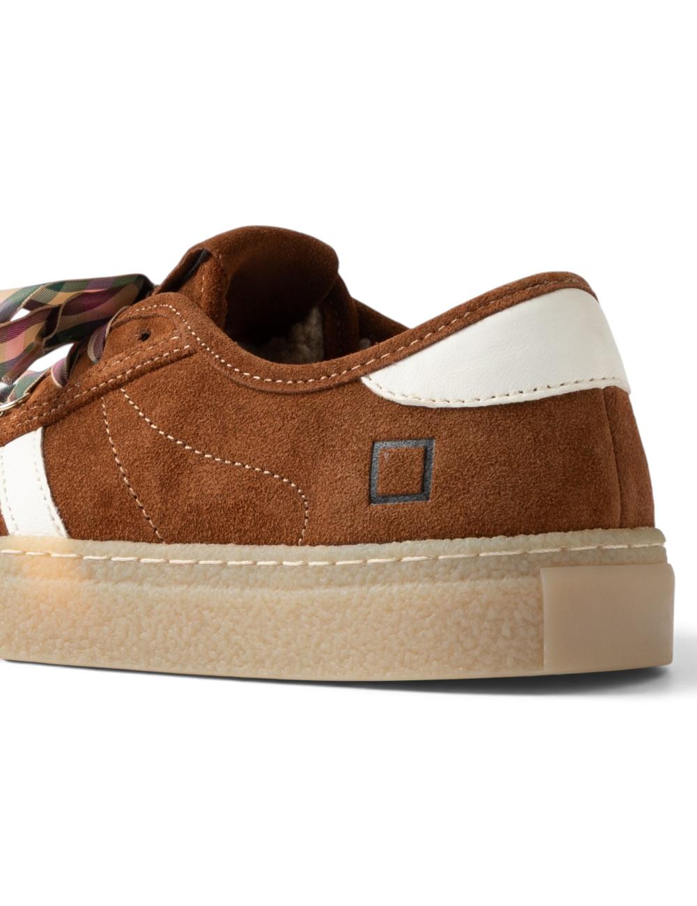 Date sneakers woman Tender Suede Cuoio