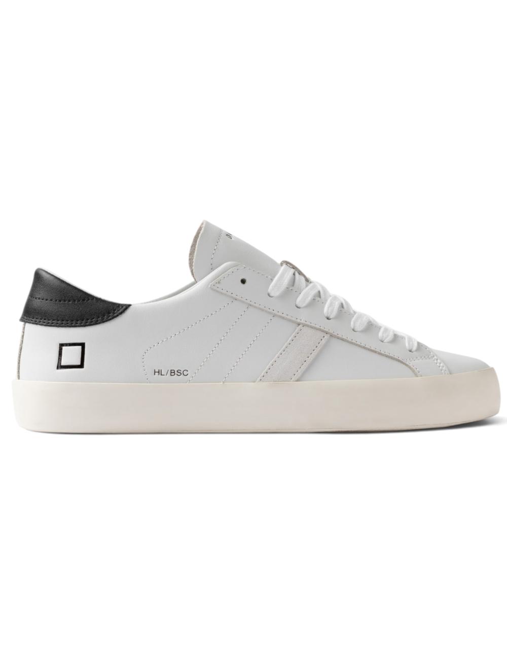 Date sneakers low basic black and white