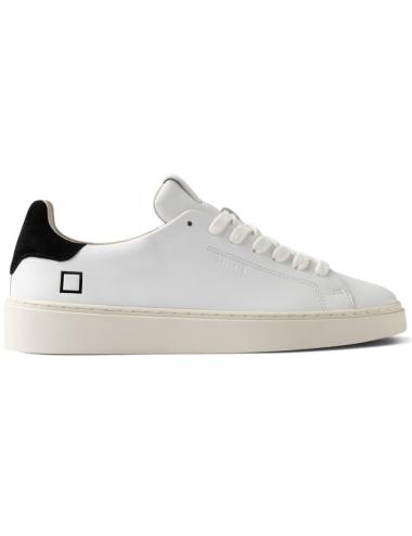 Date sneakers Levante calf black and white
