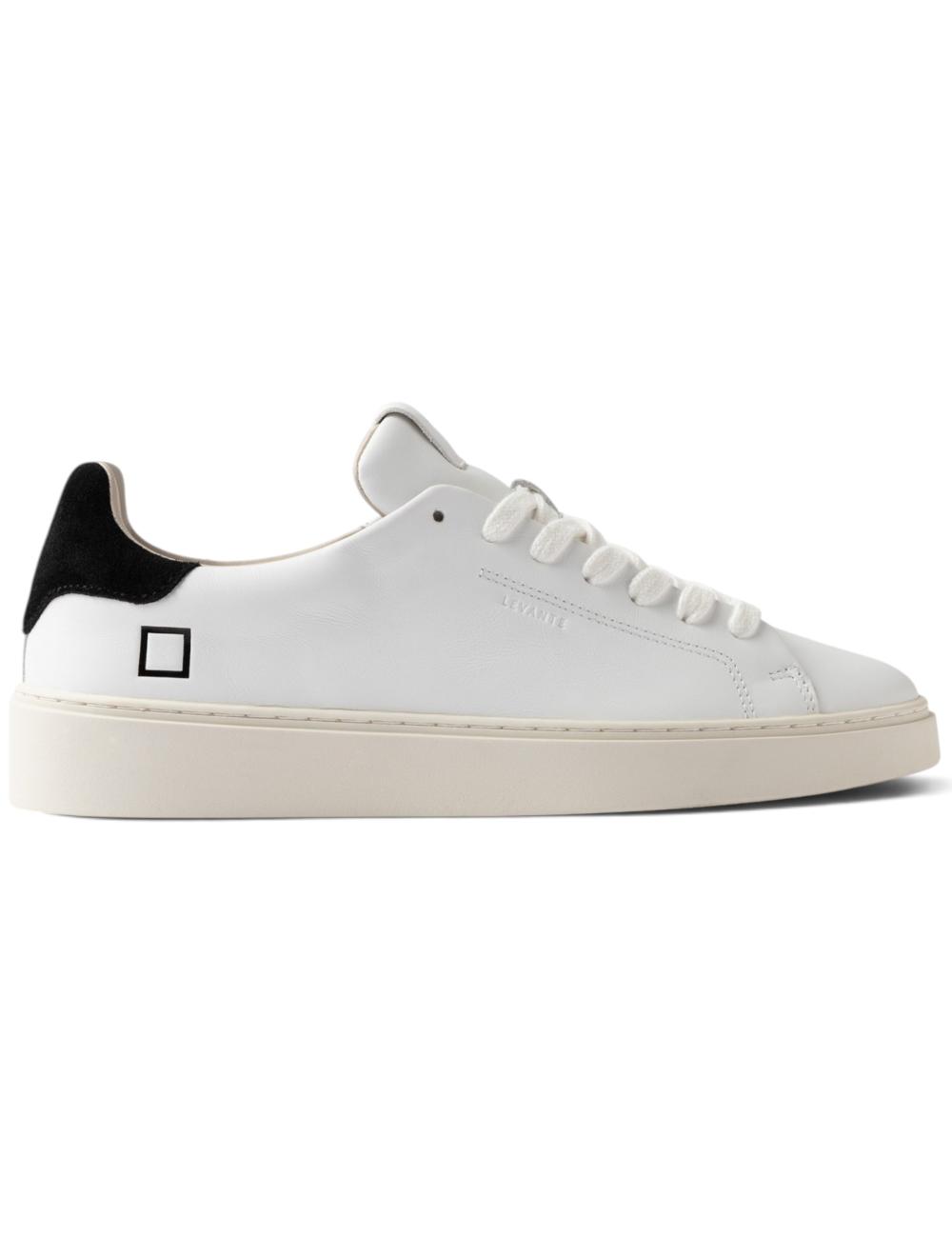Date sneakers Levante calf black and white