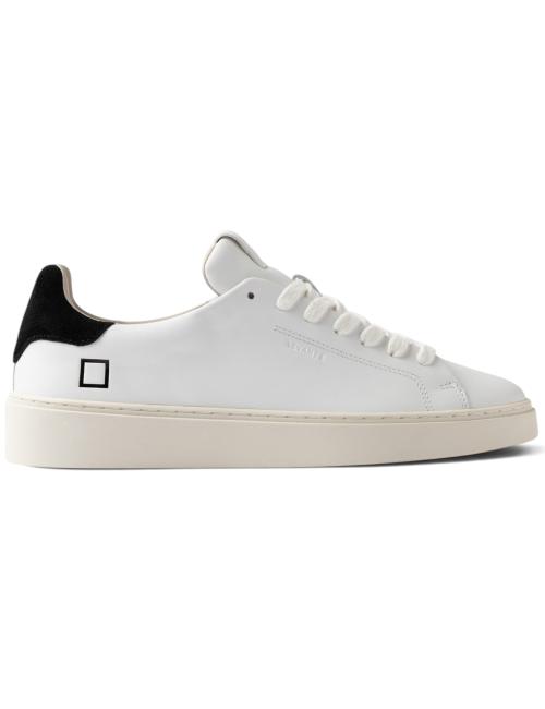 Date sneakers Levante calf bianco e nero