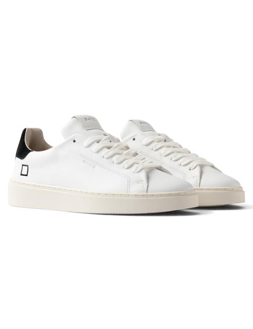 Date sneakers Levante calf bianco e nero