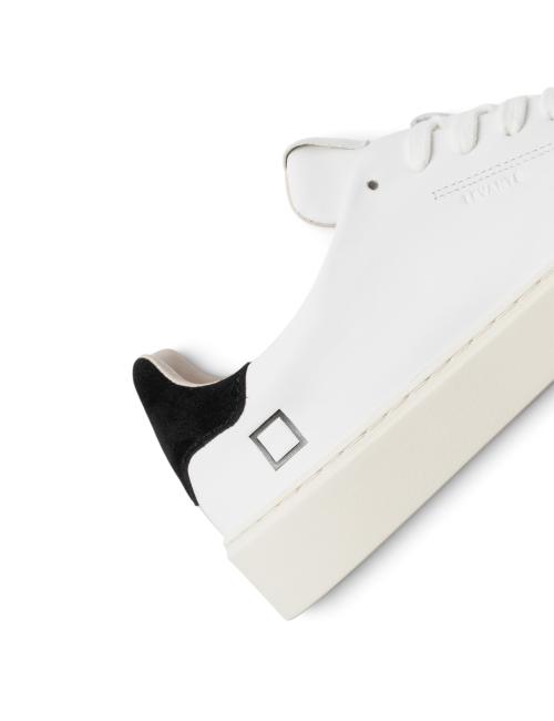 Date sneakers Levante calf bianco e nero