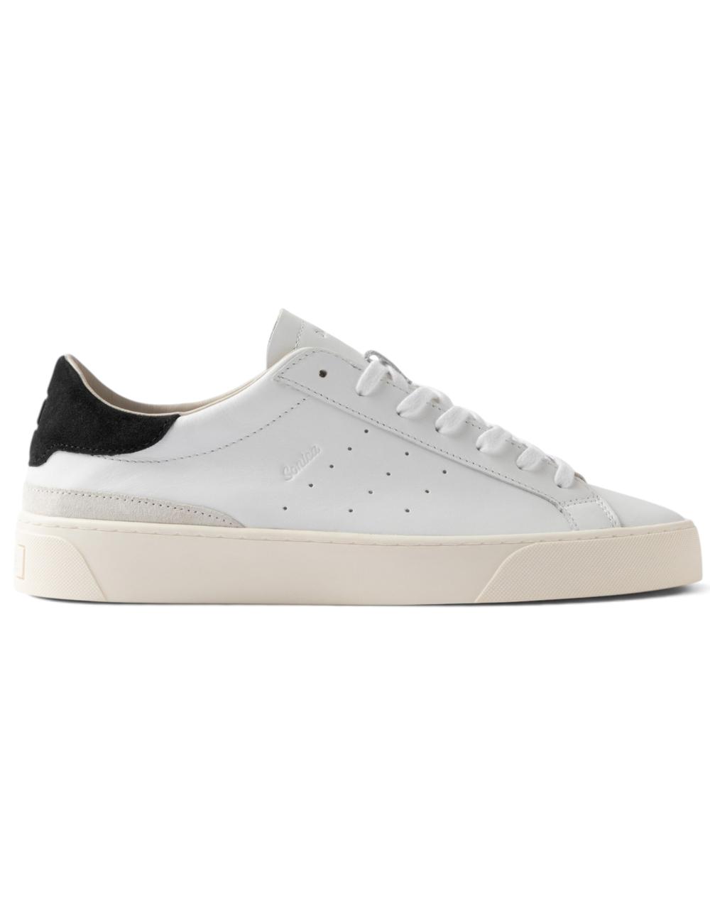 Date Sonica black and white calf sneakers