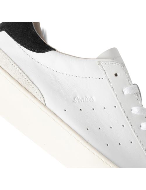 Date sneakers Sonica calf bianco e nero