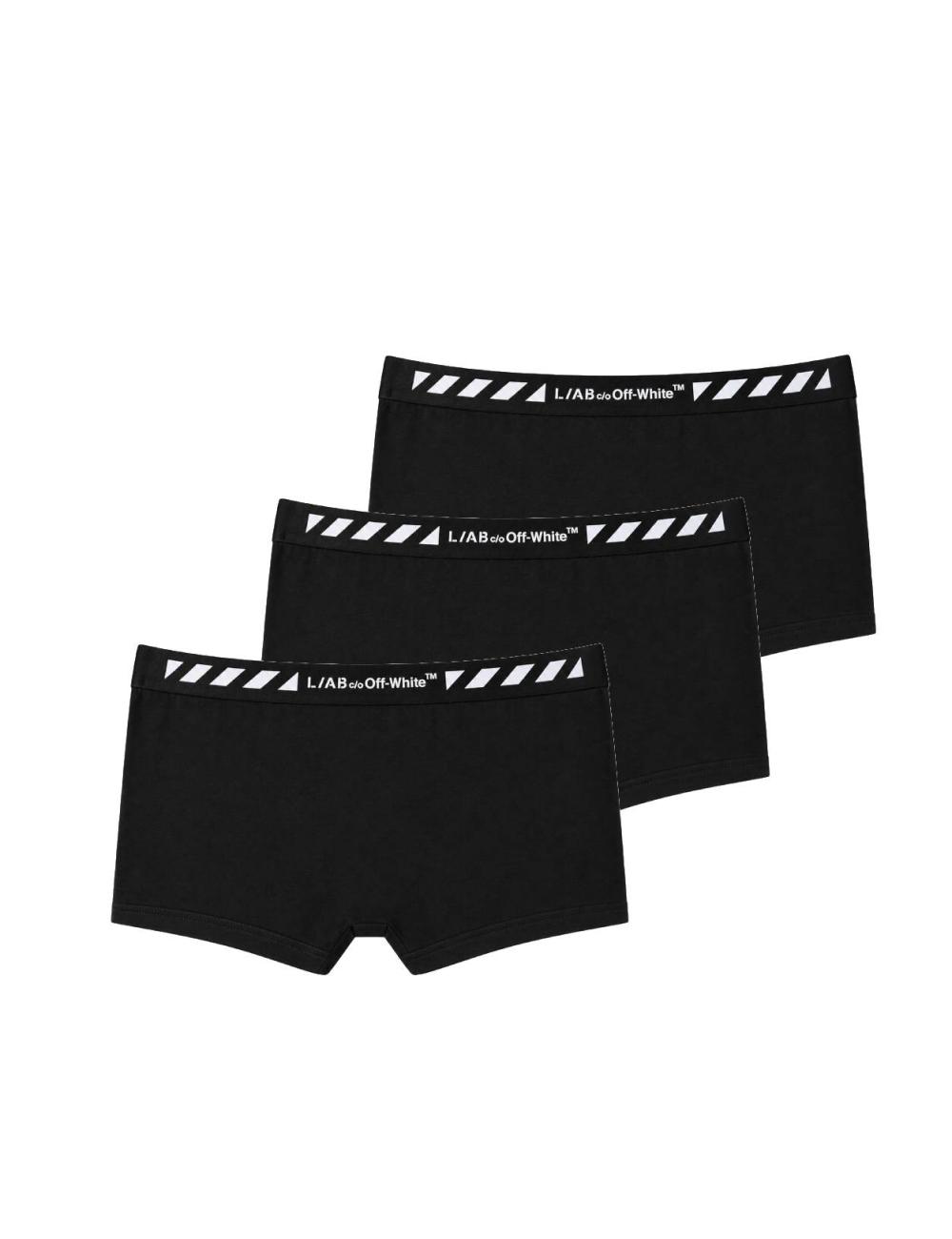 OFF-WHITE L/AB 3-Pack Boxer short black