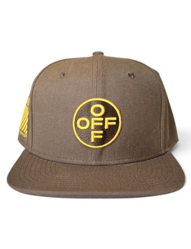 OFF-WHITE L/AB Brown logo circle baseball hat